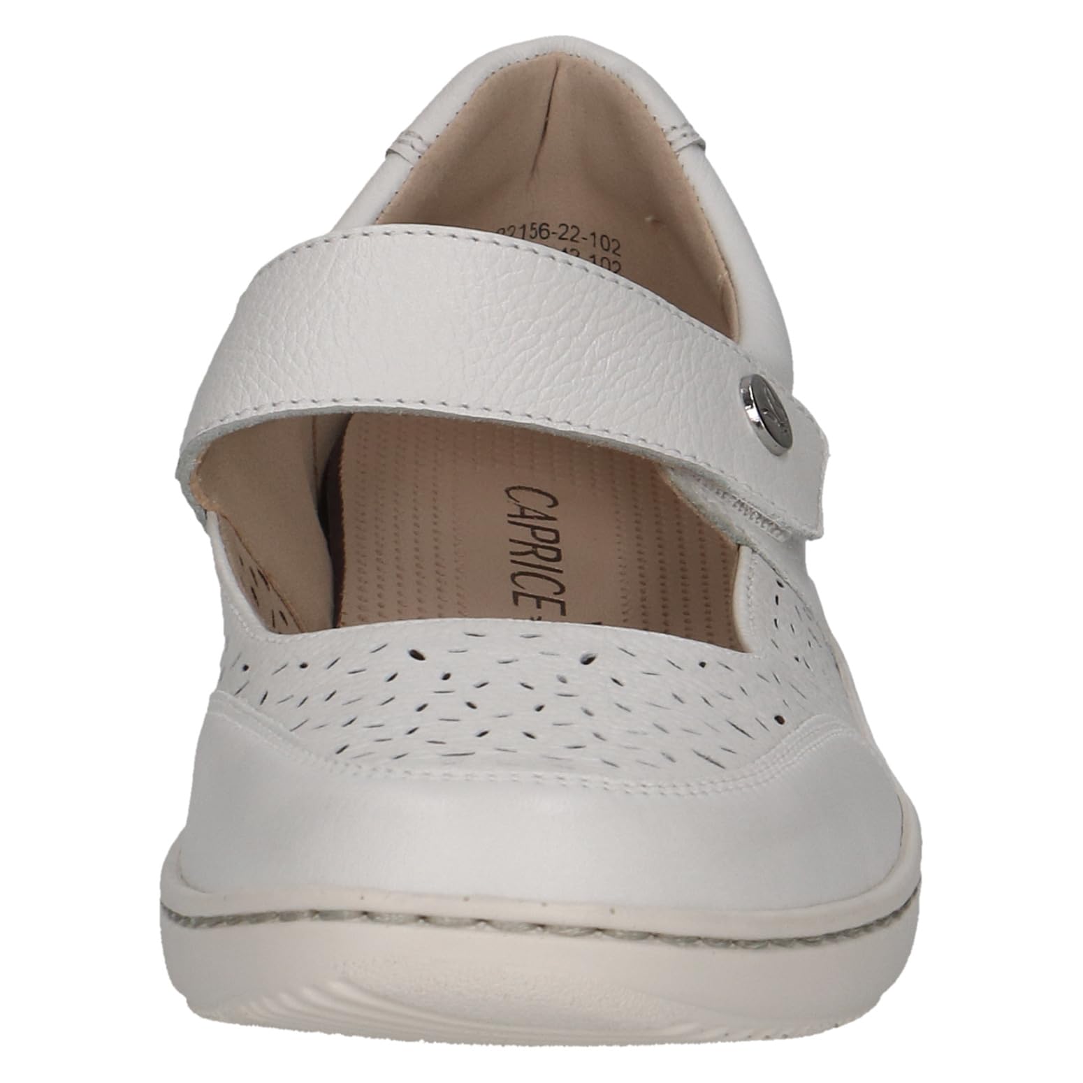 CAPRICE Comfort Damen Ballerinas aus Leder mit Riemchen