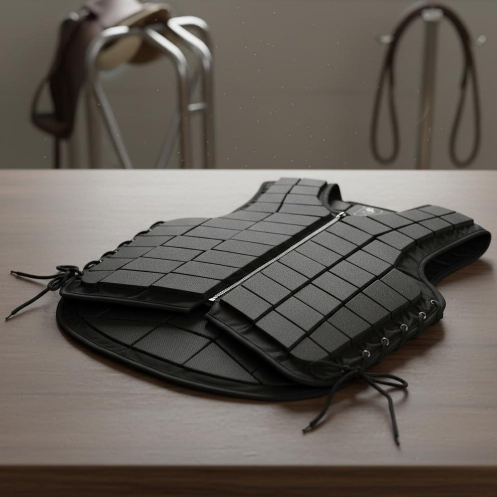 Gralara Corpetto Protettivo EVA Ammortizzante Gilet Protettivo Imbottito Vestibilità Regolabile Corpetto da Equitazione per Adulti, Allenamento