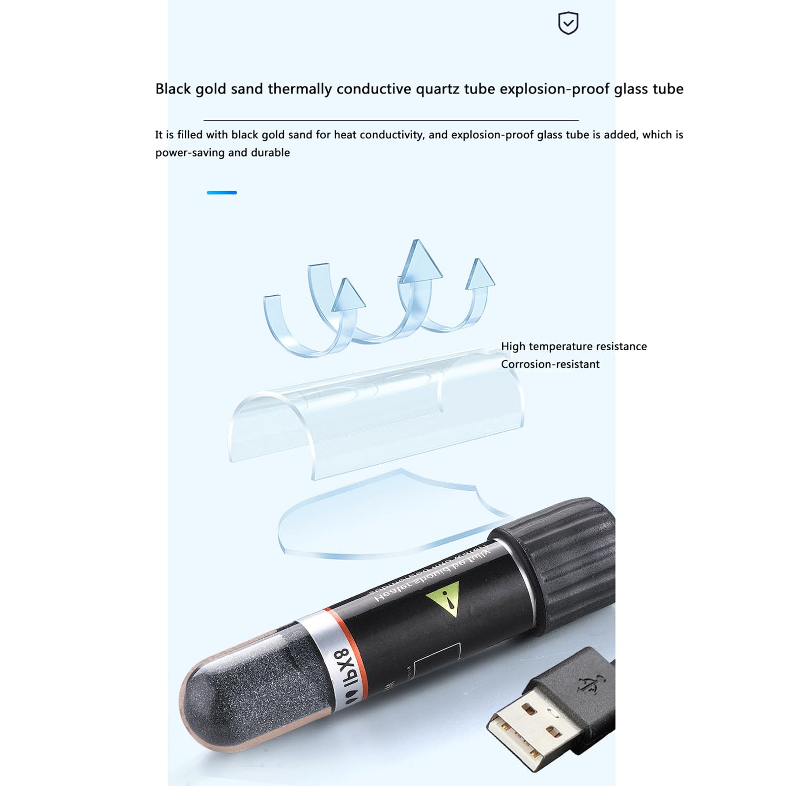 Mini Riscaldamento Rod Piccolo Acquario Automatico Temperatura Costante USB Termostato