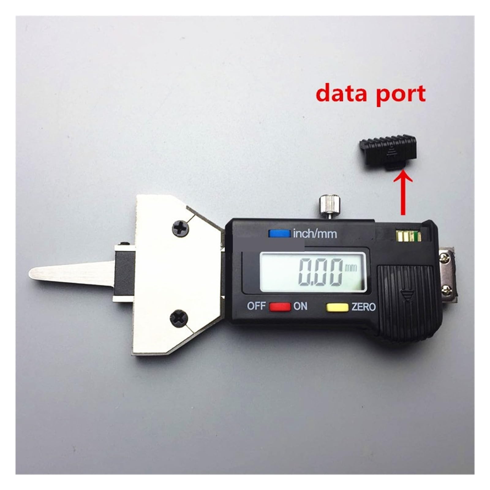 Samochód Ze Stali Nierdzewnej 0-25.4mm Cyfrowy Tester Głębokości Bieżnika Opon Miernik Narzędzie Pomiarowe Suwmiarka Wyświetlacz LCD Tpms Tire Monit Pomiar Precyzyjny(Stainless steel)