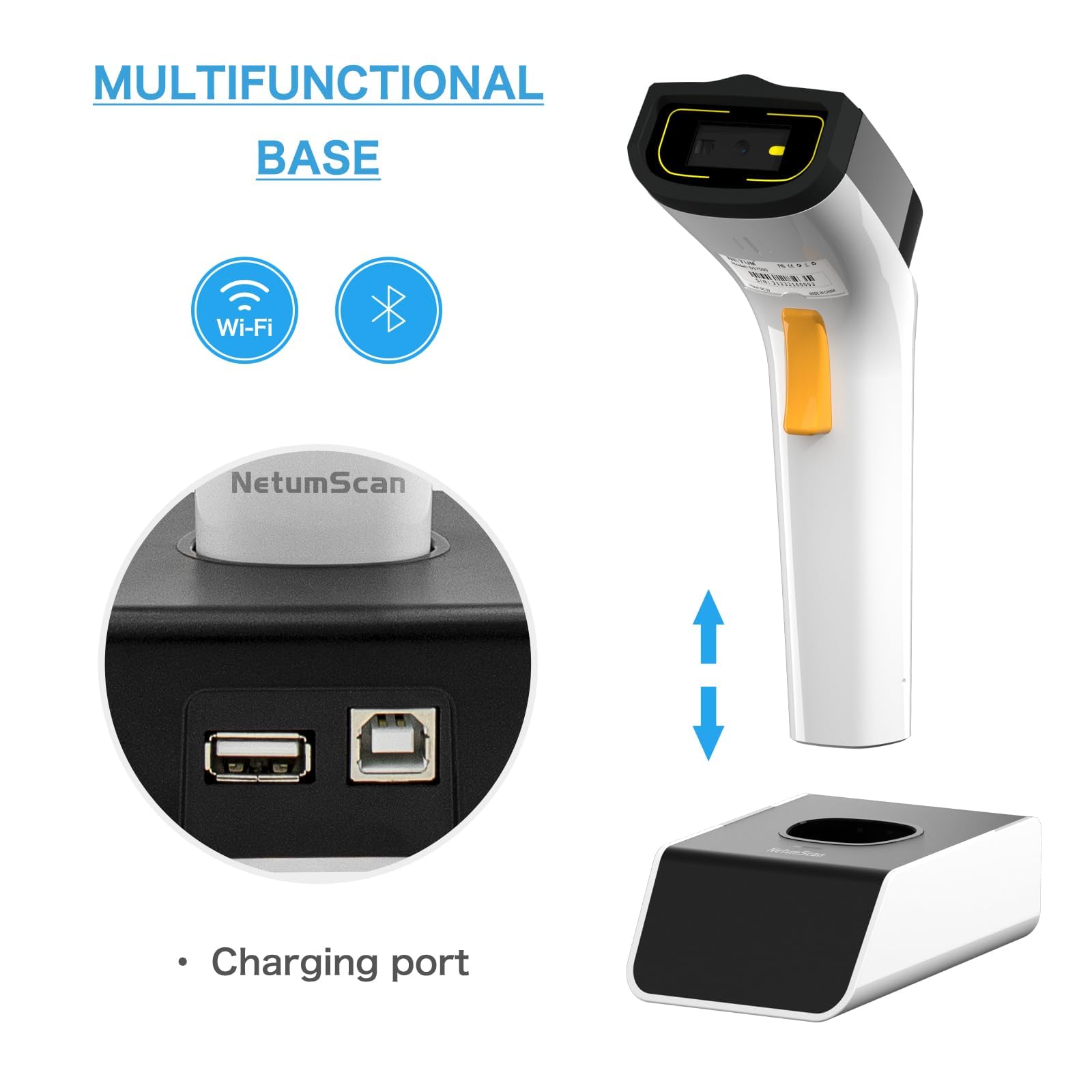 NetumScan Automatic 1D/2D Barcode Scanner - Image 3