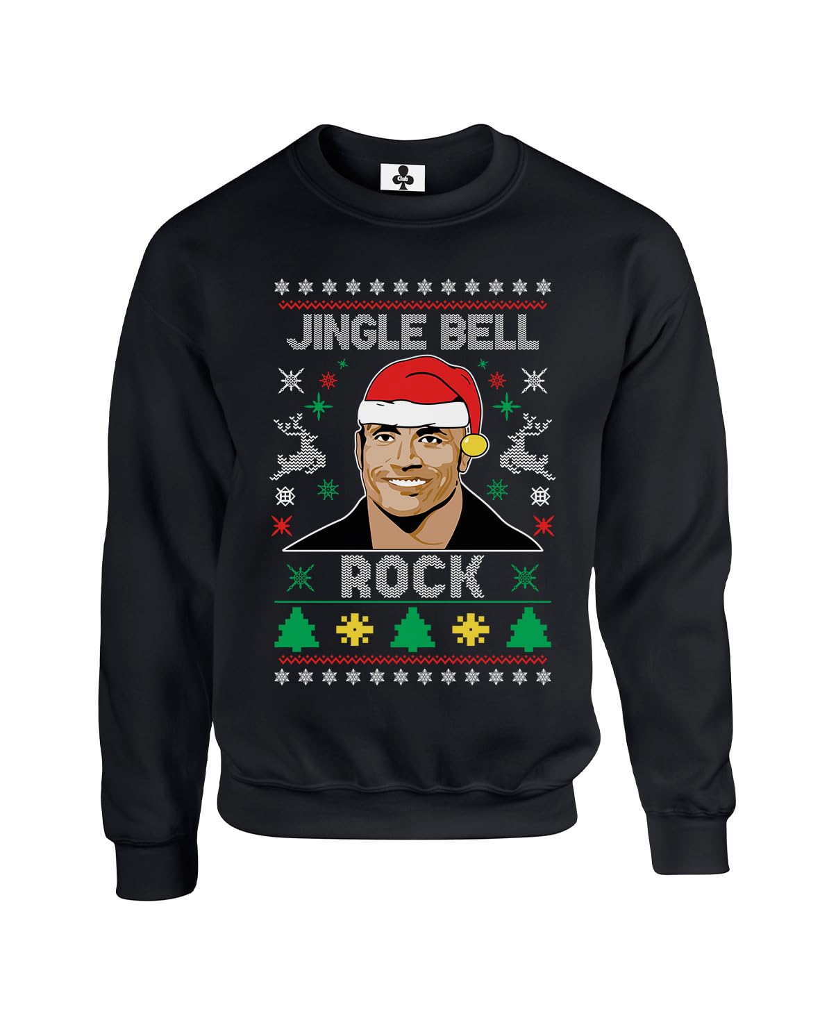 NEW Jingle Bell Rock Xmas Christmas Unisex Funny Adults Sweatshirt Jumper Black