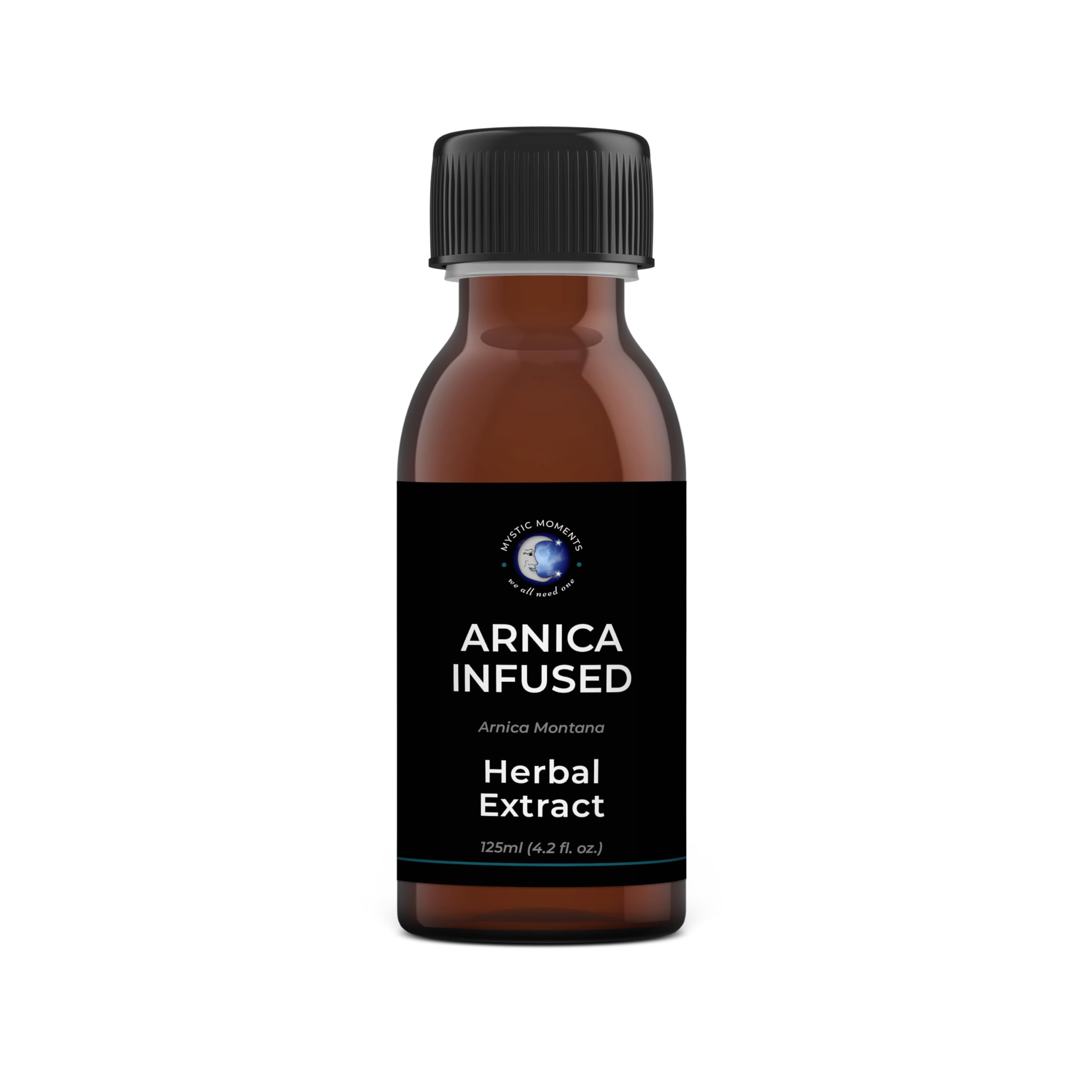 Mystic Moments | Arnica Infused Herbal Oil | Helianthus Annuus Seed Oil & Arnica Montana | Natural Anti-Inflammatory for Skin, Muscles & Joints | Infused with Sunflower Oil | 125ml