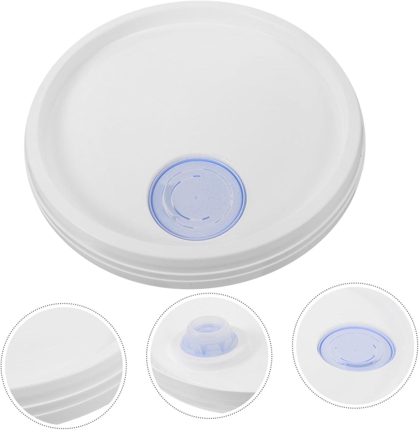 MAGICLULU Plastic Bucket Seal Lid for Leak Storage Paint and Oil Container Cover Pouring Spout for Easy Use and Secure Sealing