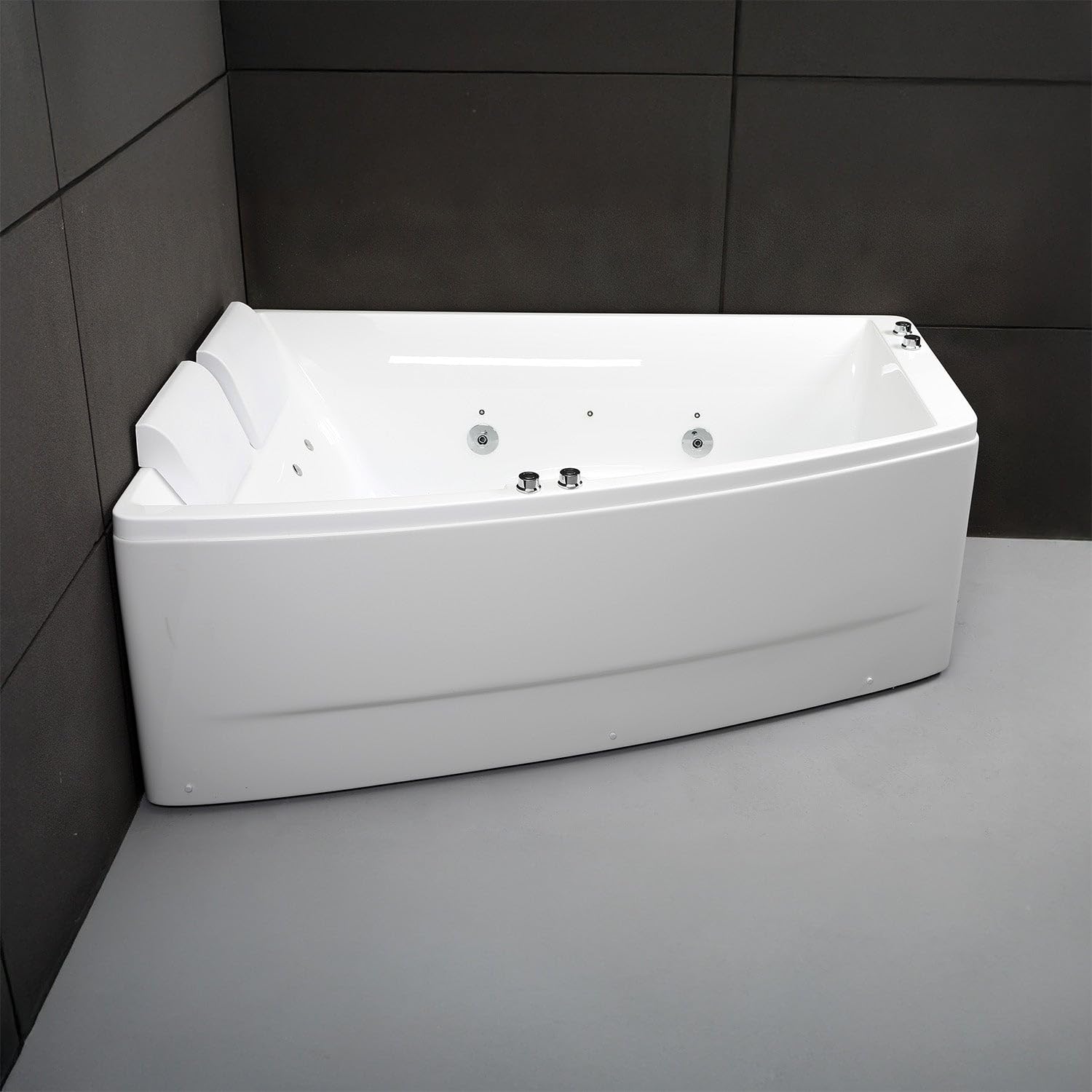 Baignoire Balnéo Sangha Duo Wave Gauche 170 x120 x63 cm, by SPALINA
