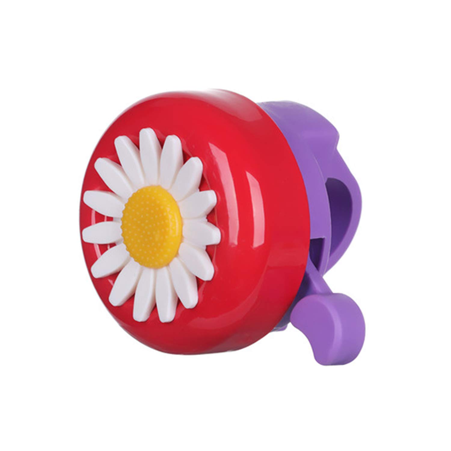 PLATT Bike Bell for Kids, Bike Horn for Boys and Girls Bike with 1 Pair Bike Streamer Tassels,Red+Purple