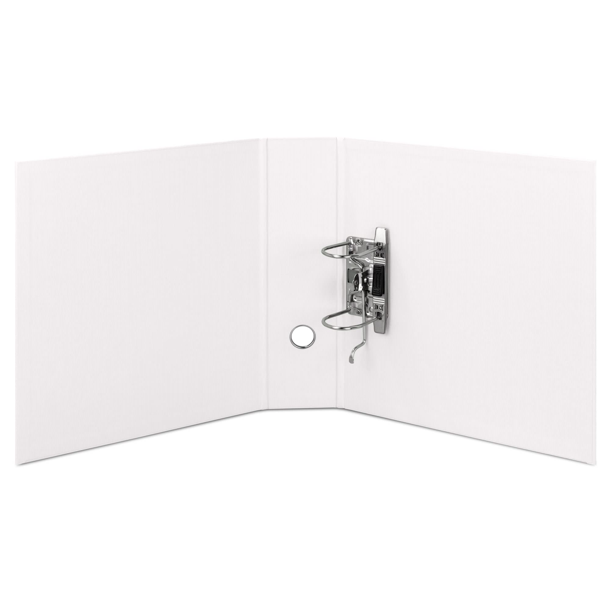 Rössler 1317452090 - S.O.H.O. Ordner DIN A4 mit Hebelmechanik, Rückenbreite 85 mm, special edition white, 1 Stück (Packung mit 4)