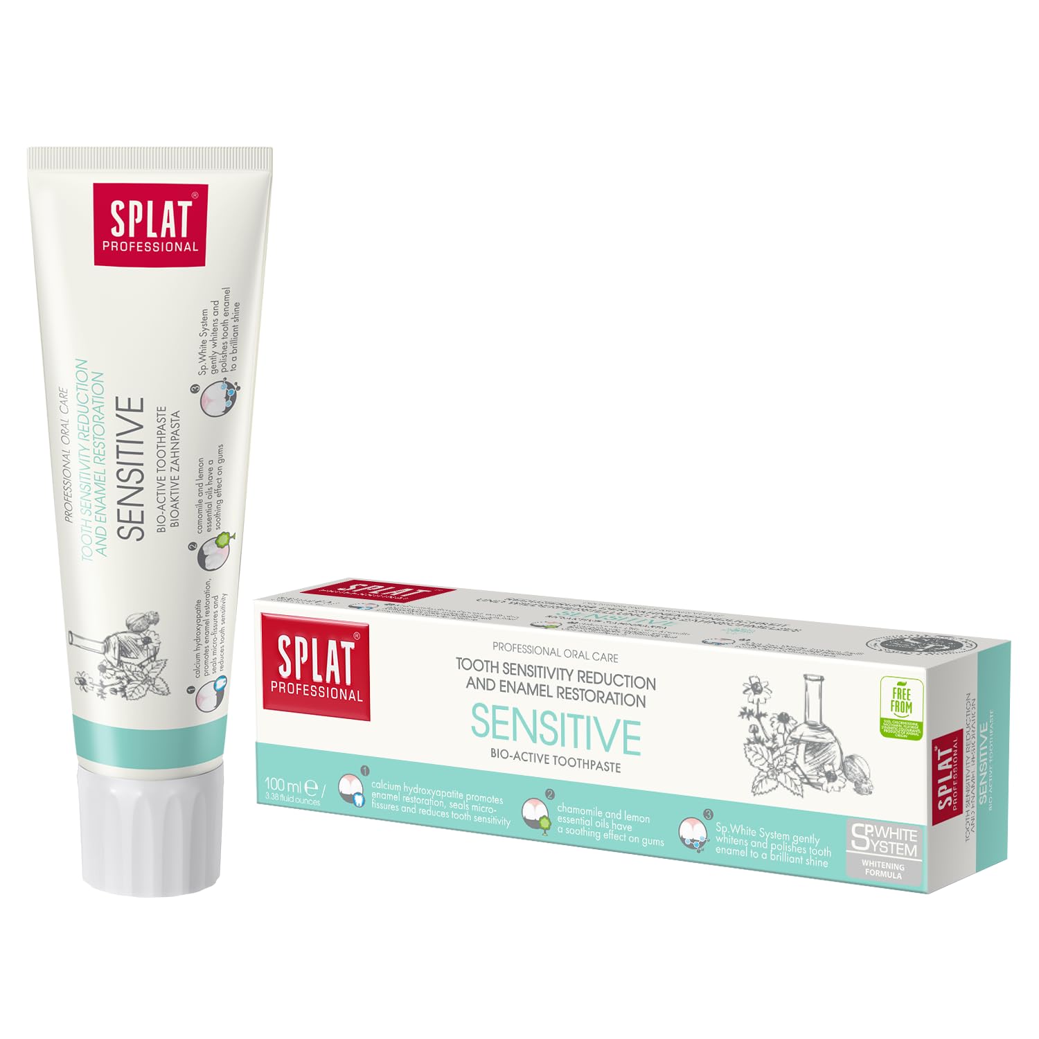 Splat Sensitive Teeth Toothpaste - Hydroxyapatite, Enamel Care - 100Ml