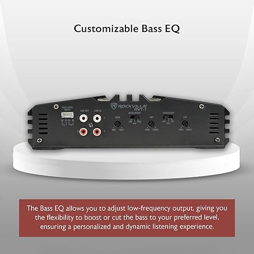 Miniatura 3 de Rockville RVA-M2 | Amplificador de 2500 W pico/625 W CEA RMS