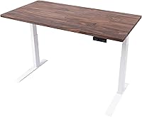 Vista 5 de Stand Up Desk Store Escritorio eléctrico de altura ajustable de madera recuperada con memoria programable