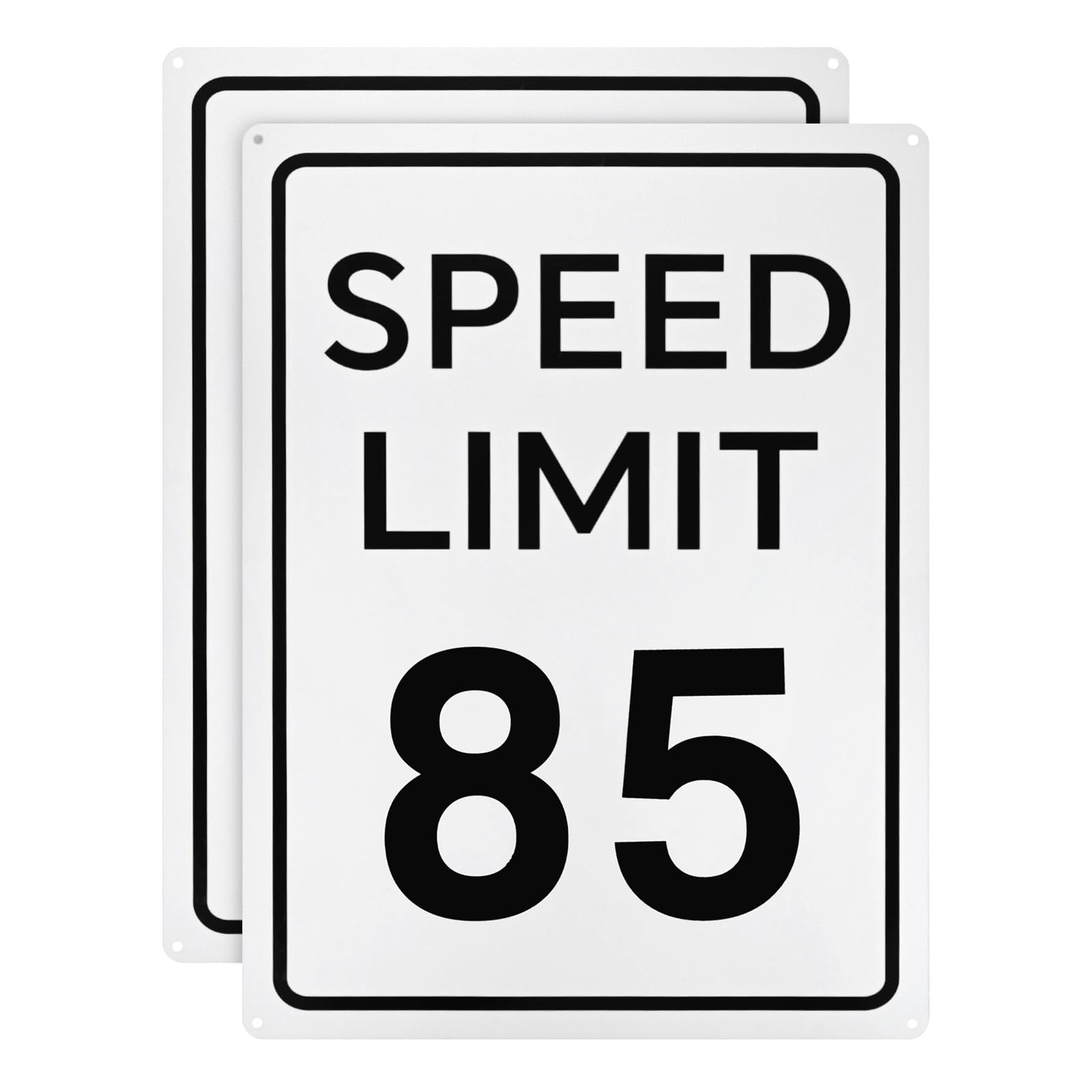 M METERXITY 2-Pack Speed Limit 85 MPH Sign