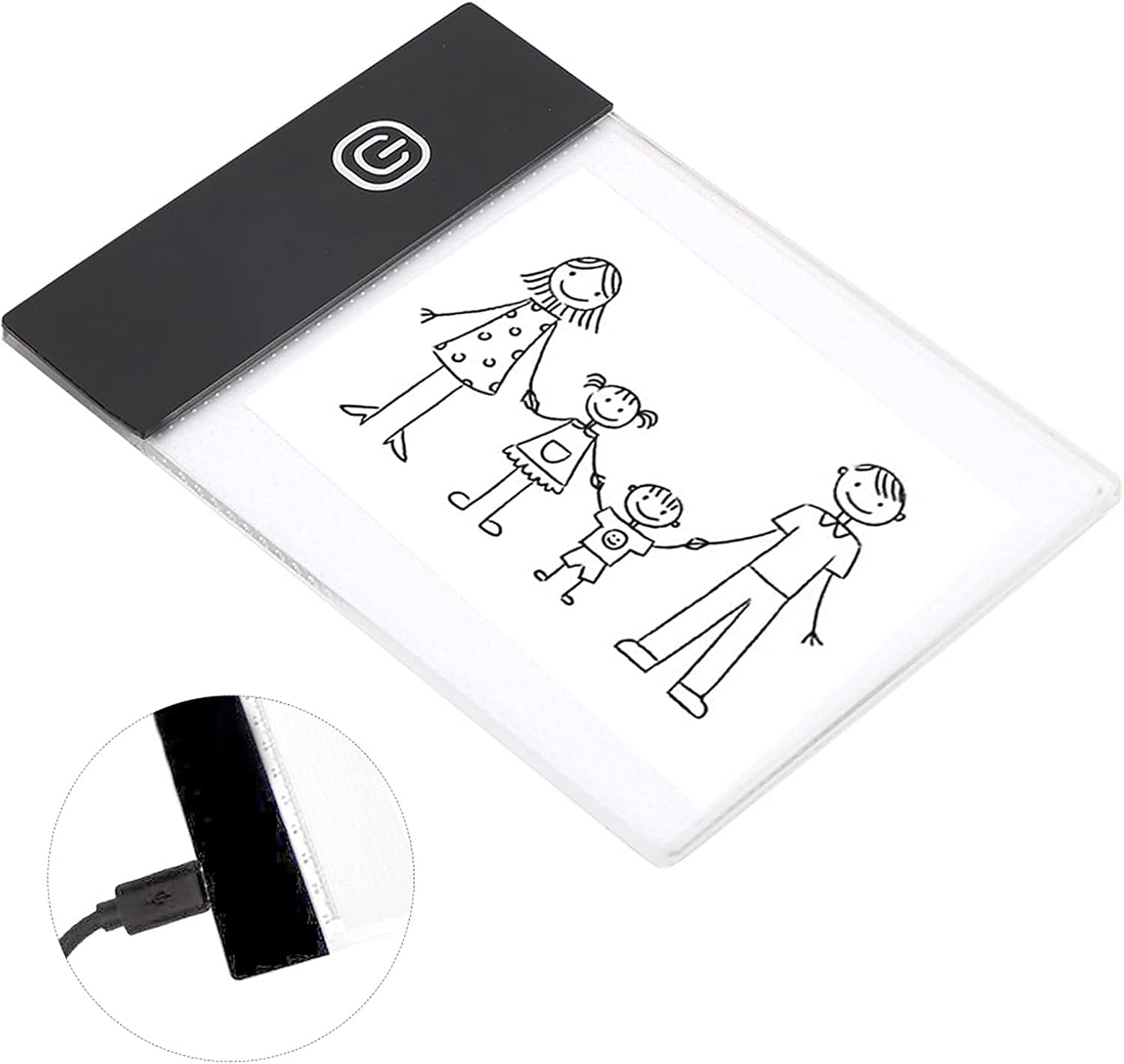 LED Light Box, Eye‑ A6 LED Light Pad Drawing LED Light Board Brightness Artcraft Tracing Flip Book Kit with Non‑Slip Backing, LED Copy Board Tablet