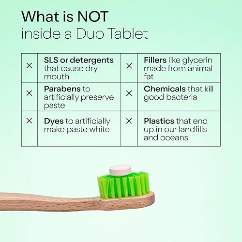 Miniatura 8 de Tabletas de pasta de dientes blanqueadoras para el apoyo inmunitario  Vitamina D3 + B12 con nano-hidroxiapatita - Remineraliza y reduce la