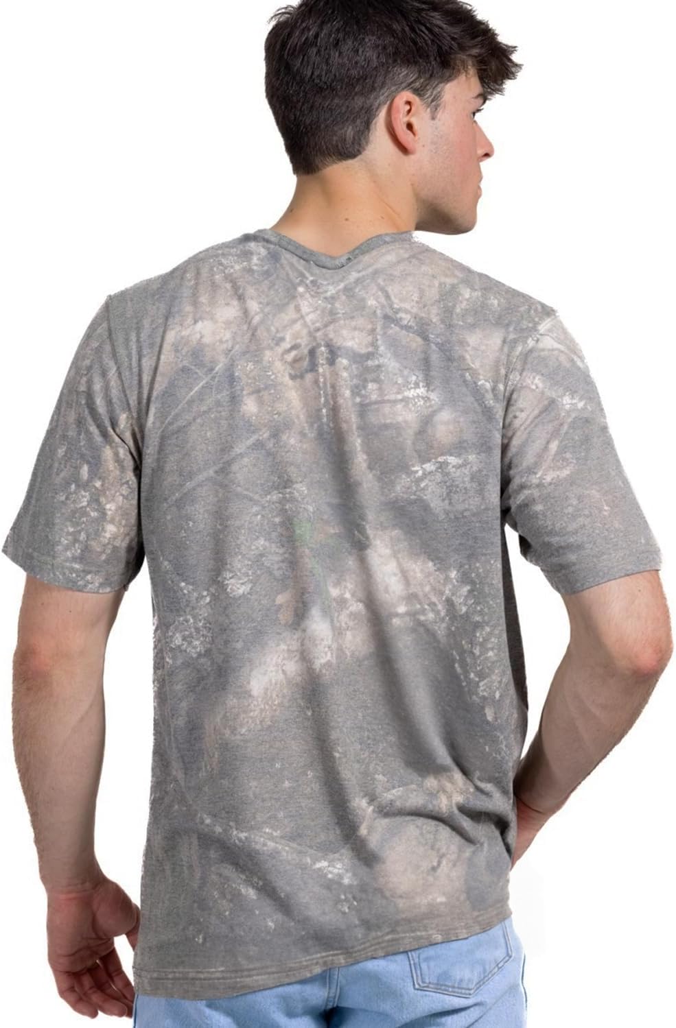 Realtree Faded Camo Jersey Knit Tri-Blend Ultra Soft Crew Neck Shirt - Limited Edition