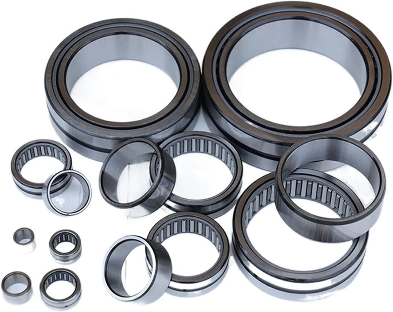 2PCS Solid Collar Needle Roller Bearings with Inner Ring Bearing NKI45/25