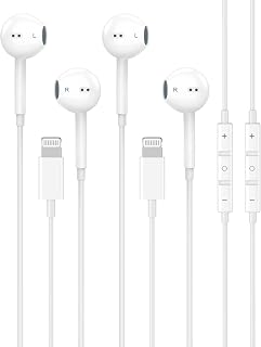 2 Pack [Apple MFi Certified] Wired Headphones for iPhone 14 13 12 Pro Max