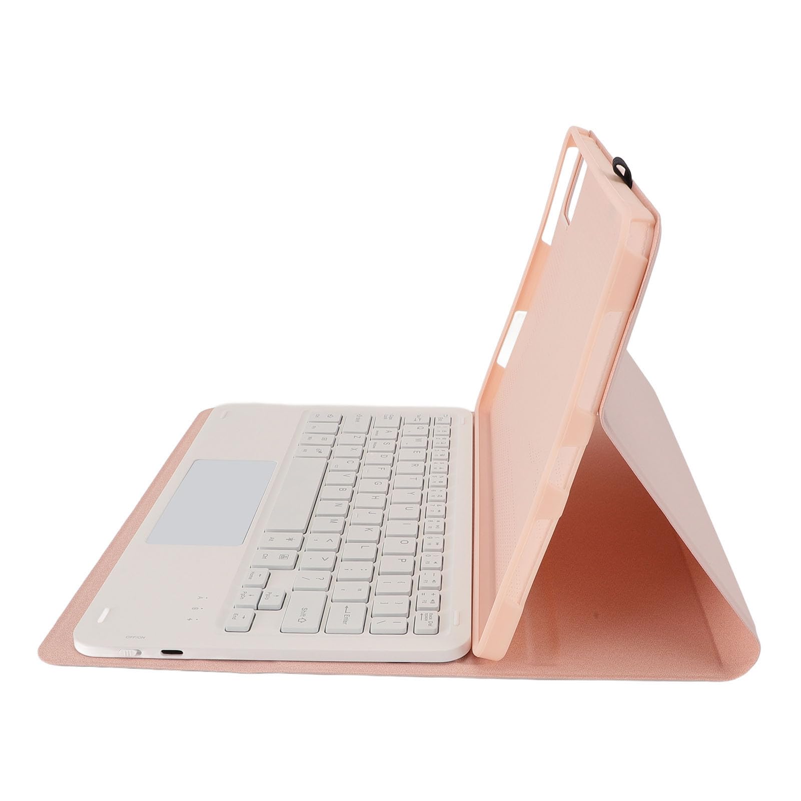 Custodia retroilluminata a 7 colori con tastiera, custodia portapenne con tastiera staccabile magneticamente per Tab M11 K11 LTE 11 pollici 2024 Tastiera staccabile wireless con (Rosa)