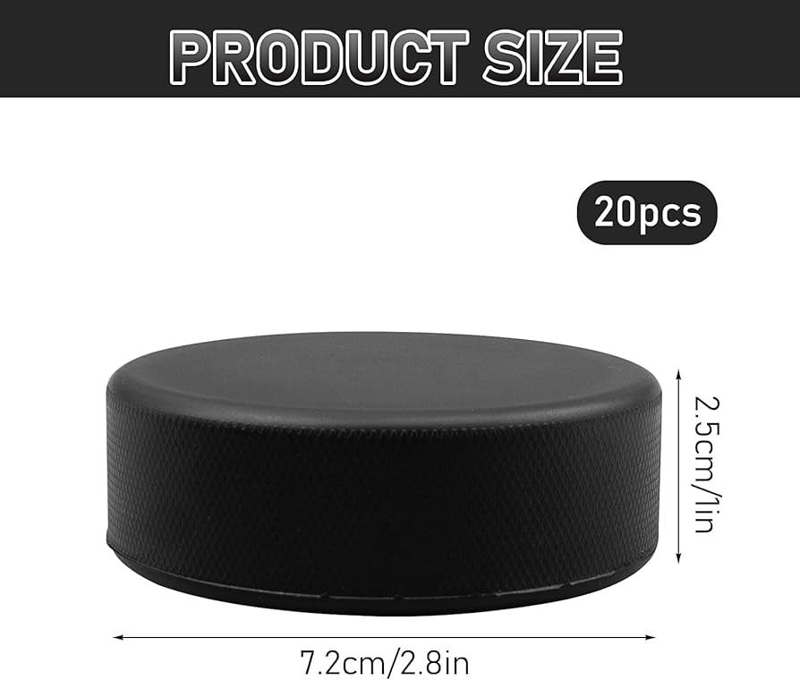 Palet Roller Hockey BESPORTBLE - Rondelle Officielle, Rouge - Pour Entraînement, Street Hockey - Matériau PP Résistant - Taille Env. 7,5 Cm