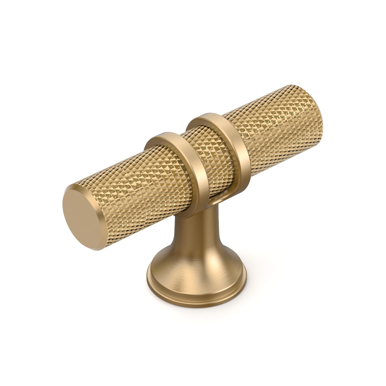 Coinkoly 10 Pack Champagne Bronze Knurled Cabinet Knobs for Dresser Kitchen Knobs for Cabinets Champagne Gold Cabinet Pulls Hardware CK0027 — image 1