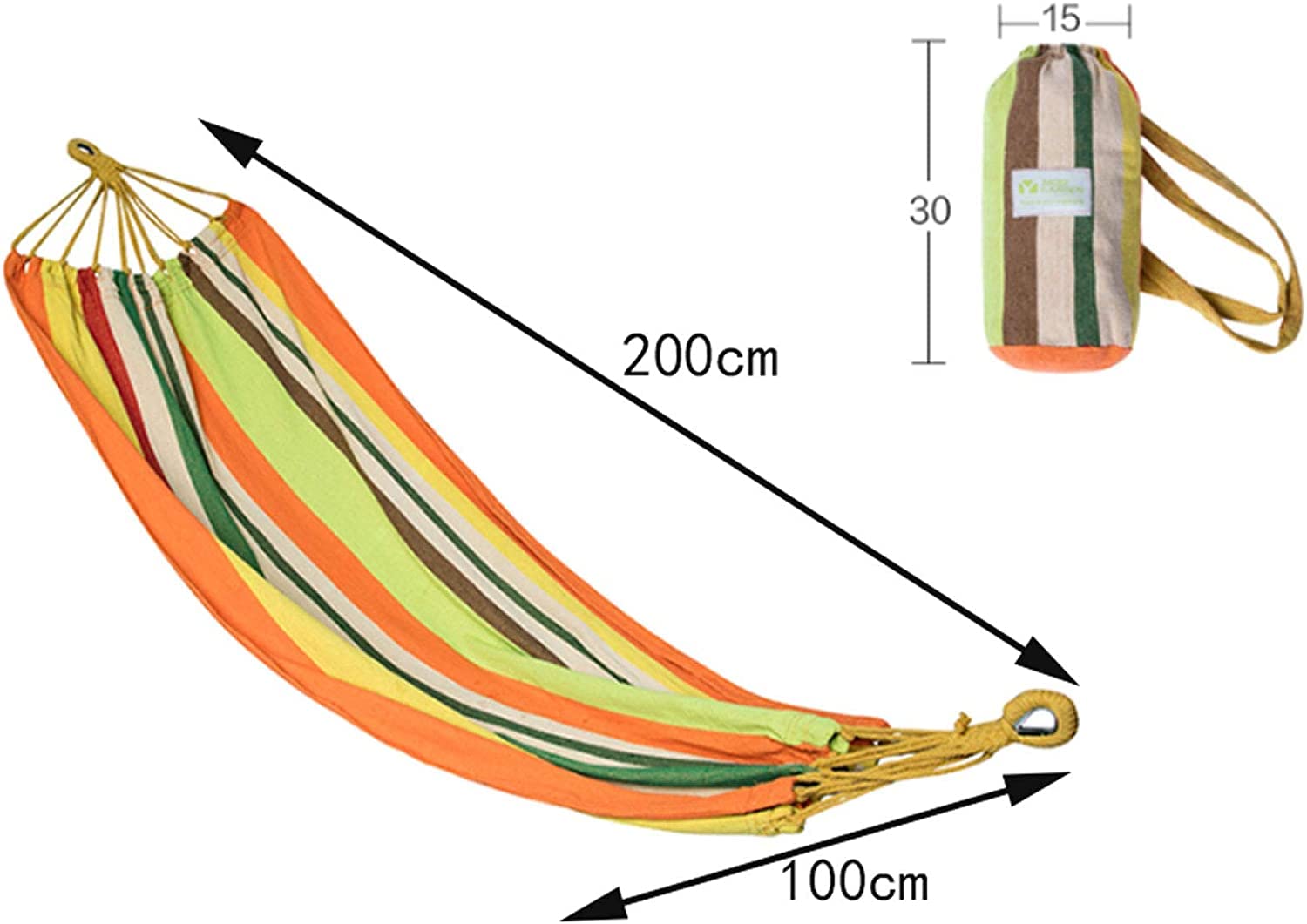 Amaca Campeggio Sedia A Dondolo In Tessuto Amaca Larga Tela Spessa Antiribaltamento Con Borsa Per Il Trasporto Per Campeggio Estivo Viaggi Escursioni Picnic Amaca Da Giardino(Color:Blue)