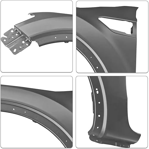 Miniatura 4 de SOCKIR Guardabarros delantero de aluminio imprimado para Ford Ranger KB3Z16006A FO1240326 2019-2021 lado izquierdo del conductor