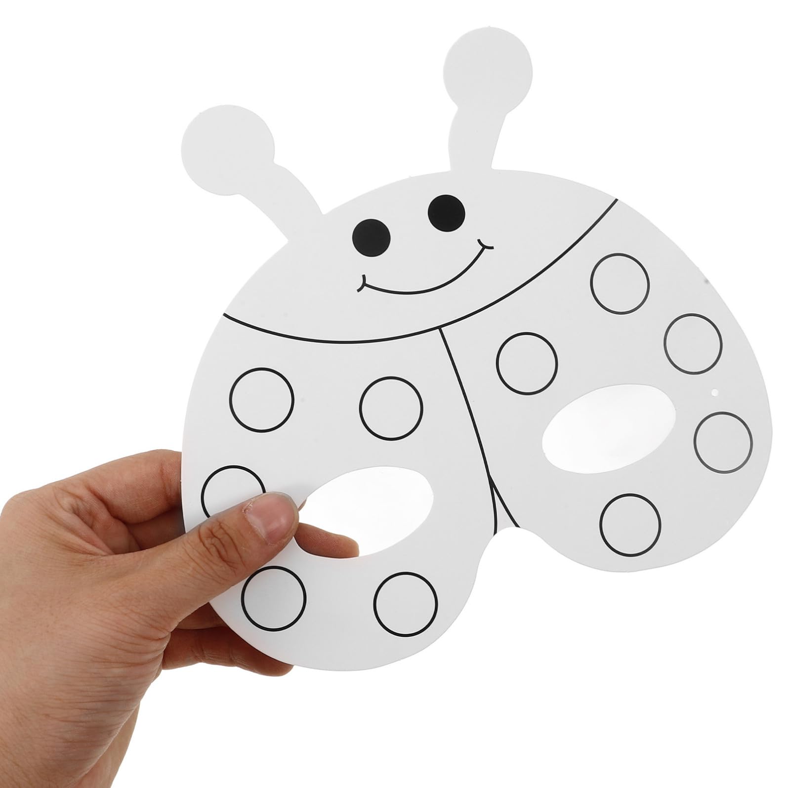 VICASKY Maschera di Maiale Bianca per Bambini Set Fai da Te con Carta e Plastico, Maschere Animali per Ragazzi per Attività Creative e Spettacoli Teatrali Stile Casuale