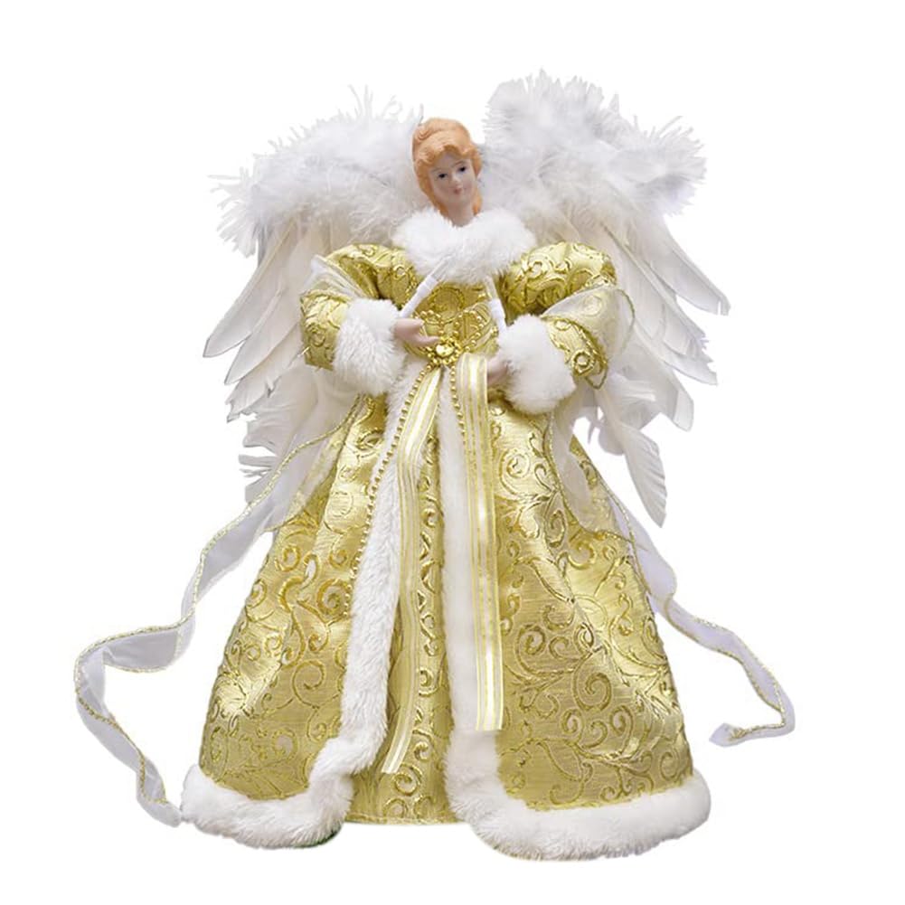 CTRLZS Angel Christmas With LED Light Angel Christmas Figurine Seasons Of Holiday DéCor Top Decoration