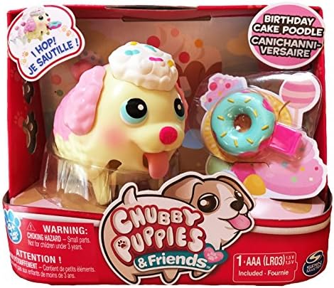 Chubby Puppies & Friends Candy Birthday Cake Poodle (Super Rare)