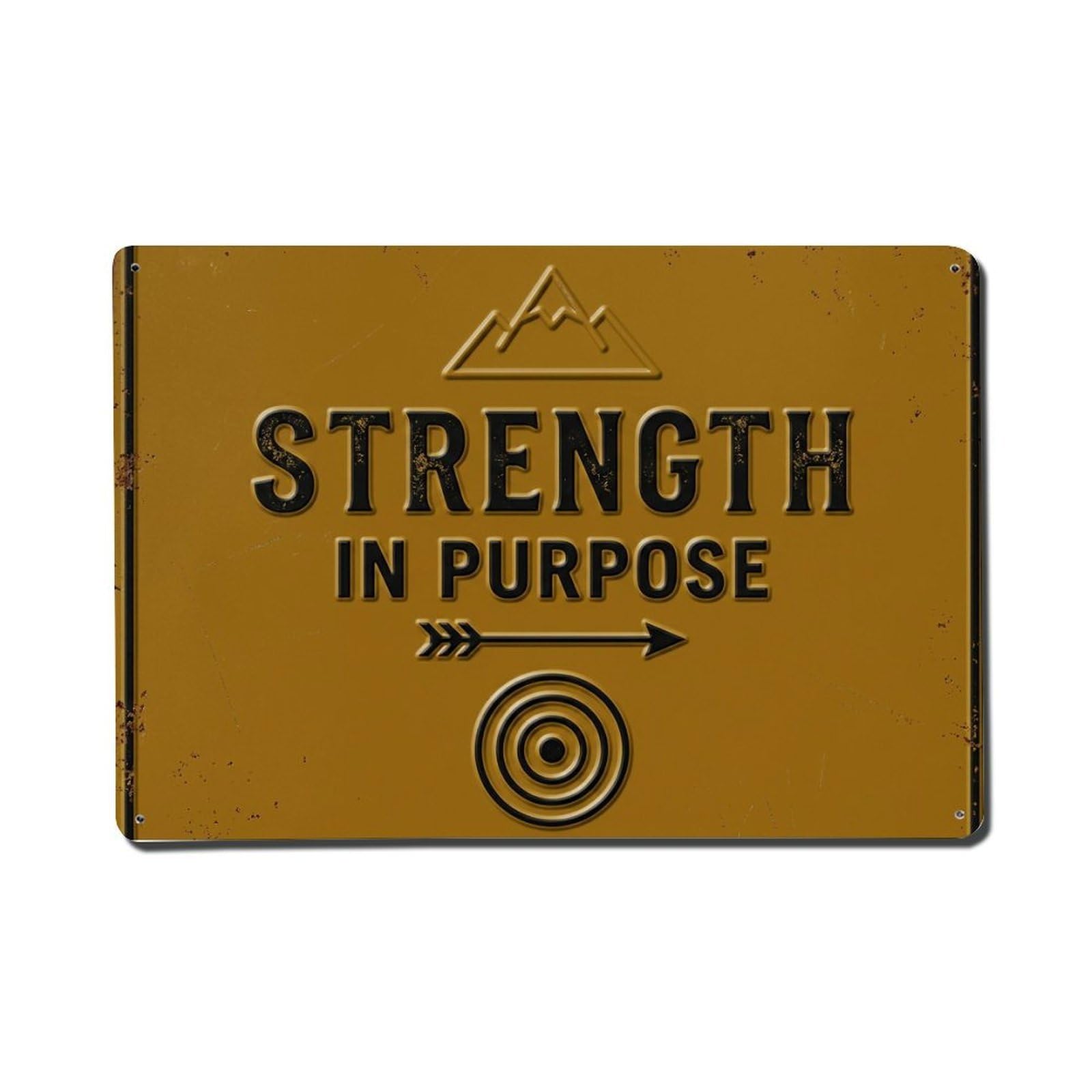 New Goals Ahead Room Retro Motivational Slogans Metal Tin Sign Plaque Wall Decor for Cafe, Club Bar, Office, Home Garden Metal Poster 8x12Inch