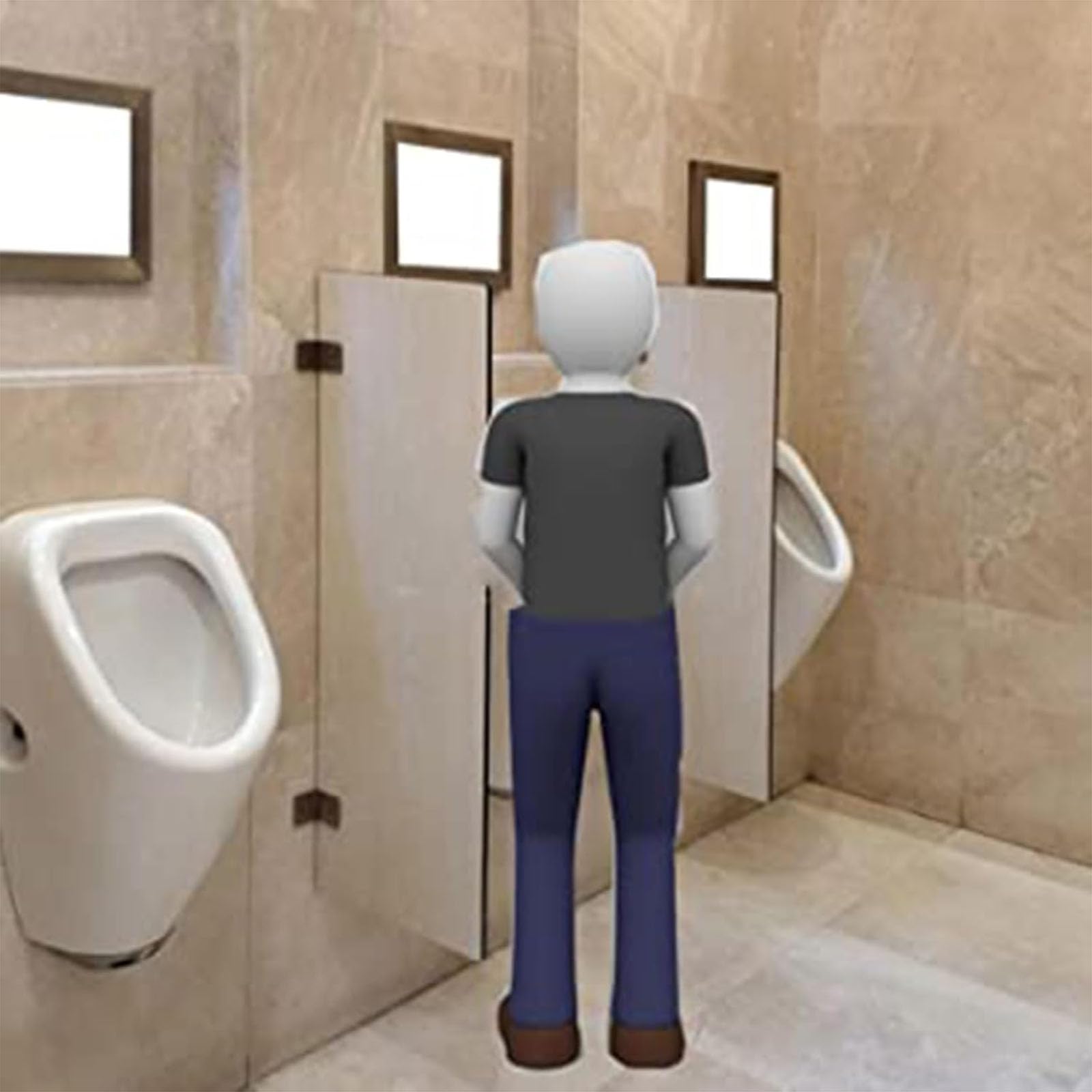 Divisori Impermeabili per orinatoi, 3 Pezzi, per Adulti, Ideali per bagni pubblici, Centri Commerciali e Altri luoghi. Schermo Bianco per igiene e Privacy.