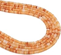 Vista 42 de Cuentas Espaciadoras Naturales de Cuarzo Rosa Redondas Planas con Tapas Cuentas Sueltas para Hacer Joyas con Cuentas 3mmx2mm 38cm