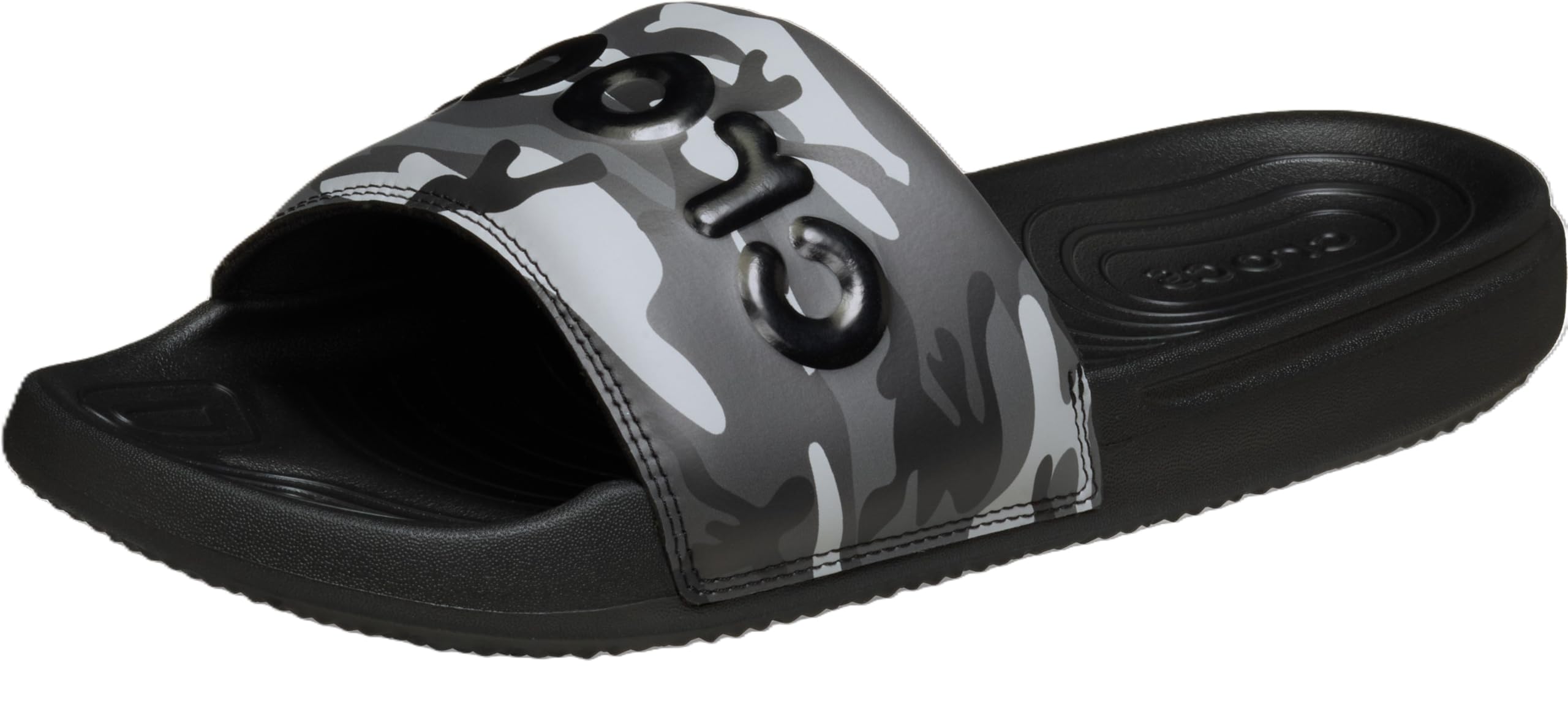 Crocs All Day Slide Camouflage, Black, Size 8, Men