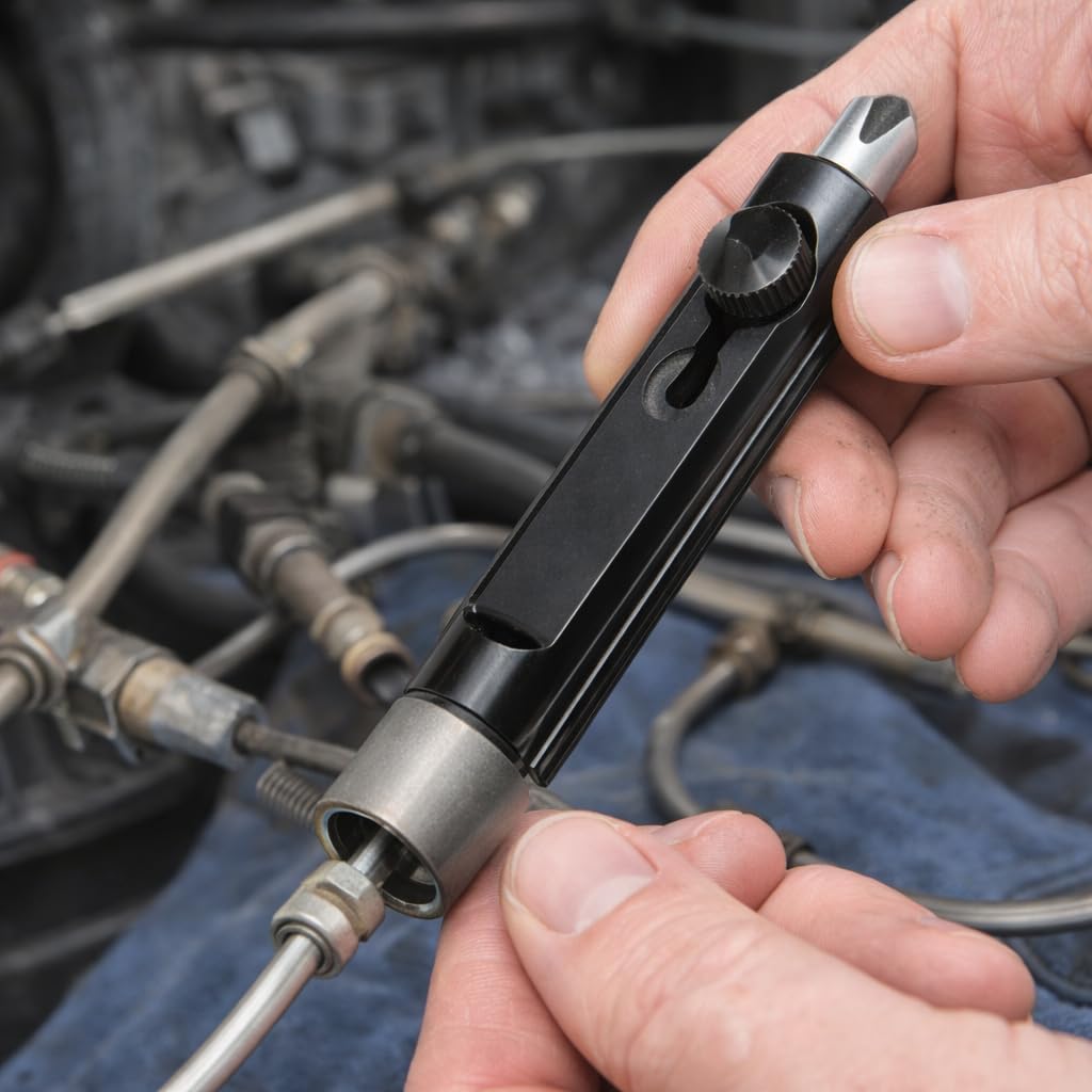 Bnineteenteam Deburring Tool, Burr Remover Hand Tool for Brake, Fuel and Coolant Lines Hand Tools
