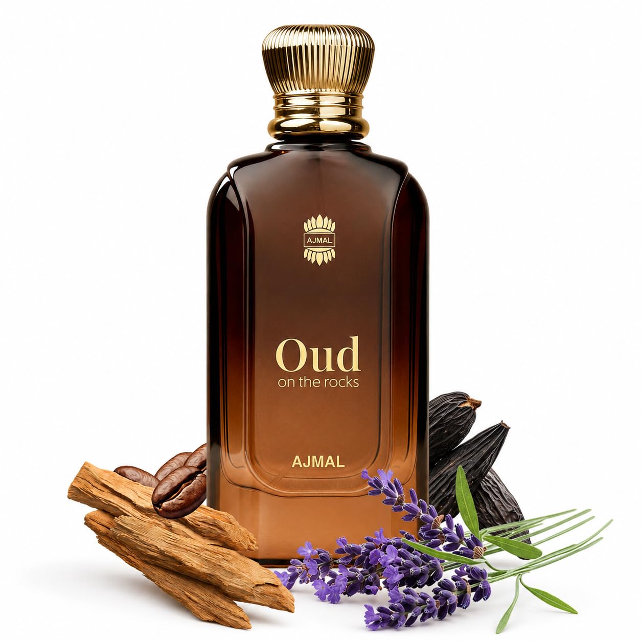 Ajmal | Oud On The Rocks - 100 ml | Unisex Eau De Parfum | Premium Perfume | Scent Spray | Long Lasting Fragrance for Men & Women | Smoky Oud, Woody & Amber | Gift for Men & Women