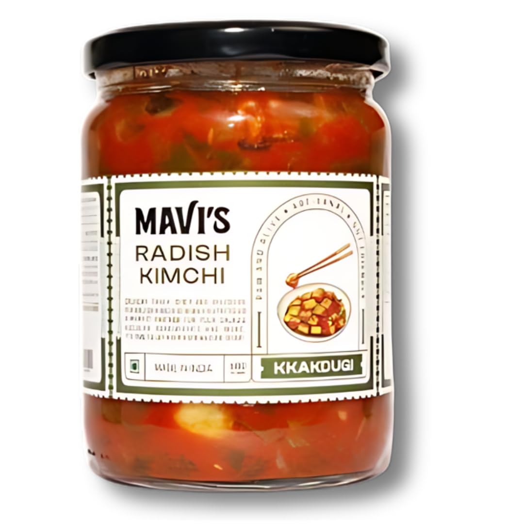 See full amazon price history chart for MAVIs Radish Kimchi | Korean Kimchi | Artisanal Probiotic Pickle | 100% Natural, Organic & Vegan | No Preservatives, No Artificial Flavour or Colour | 500g | Pack of 1 | MAVIs Radish Kimchi | Korean Kimchi | Artisanal Probiotic Pickle | 100% Natural, Organic & Vegan | No Preservatives, No Artificial Flavour or Colour | 500g | Pack of 1 | (B0CPHZ5QTK) Amazon Price History, Amazon Price Tracker
