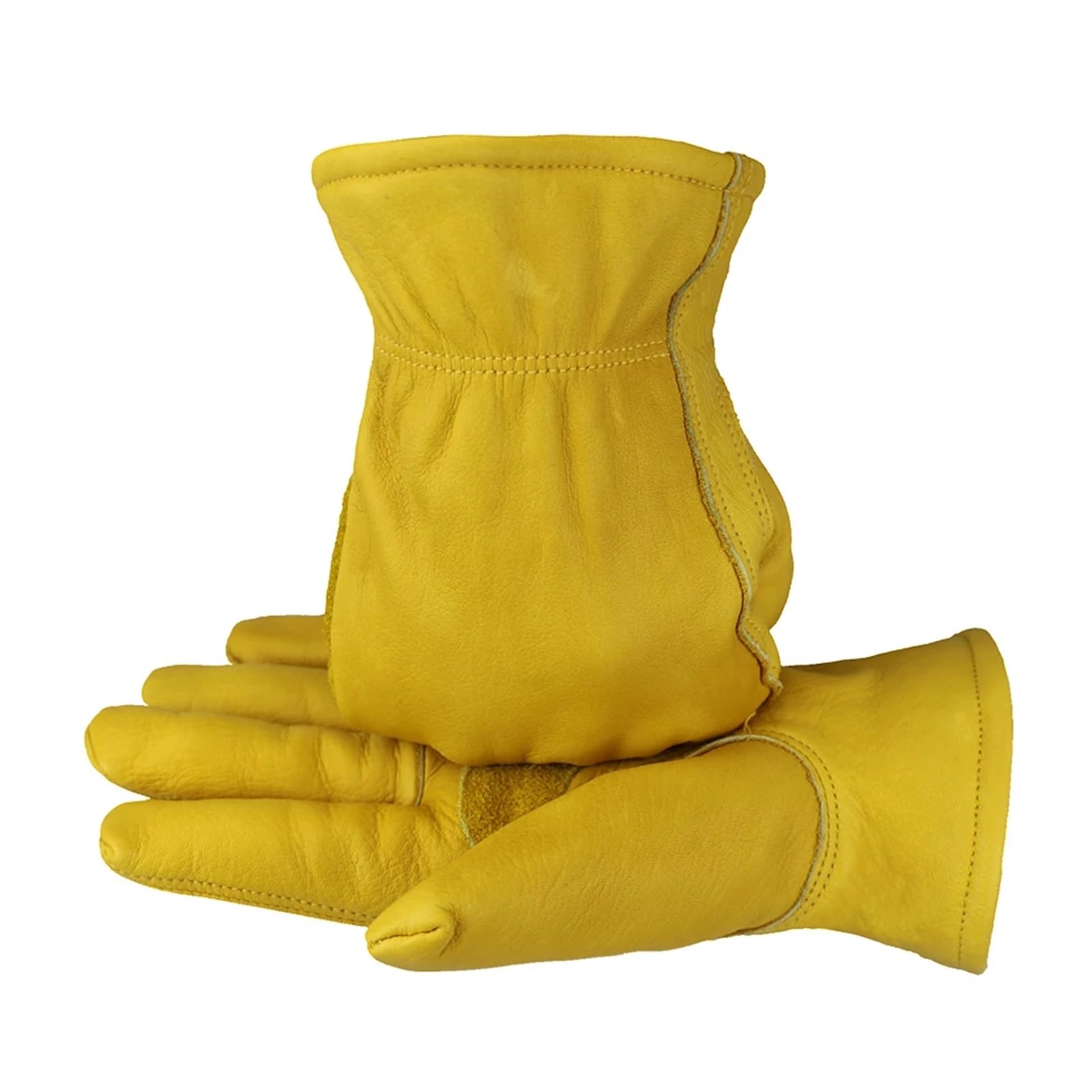 2 paires de gants travail d'hiver, moto thermiques isolés en cuir, doublure coton for temps froid, for congélateur pour Pelleter la Neige(L)