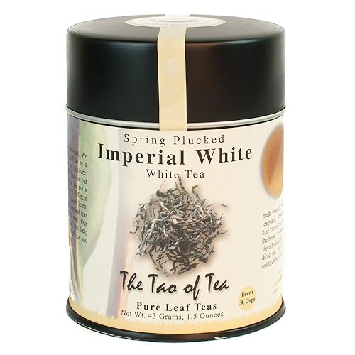 The Tao of Tea, Té blanco imperial, hoja suelta, latas de 3.5 onzas (paquete de 2)