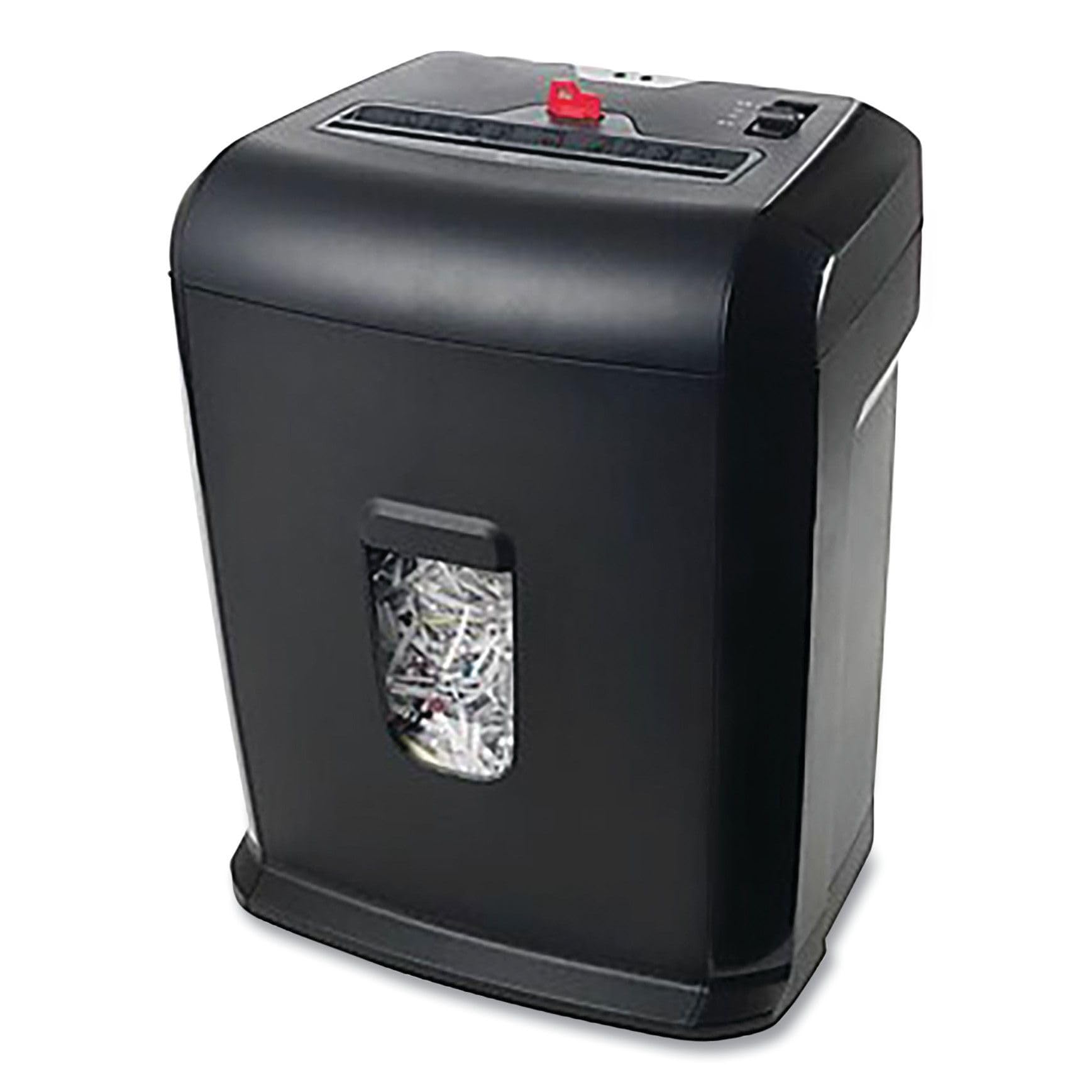 Universal UNV48110 10 Manual Sheet Capacity Cross-Cut Shredder with Lockout Key - Black