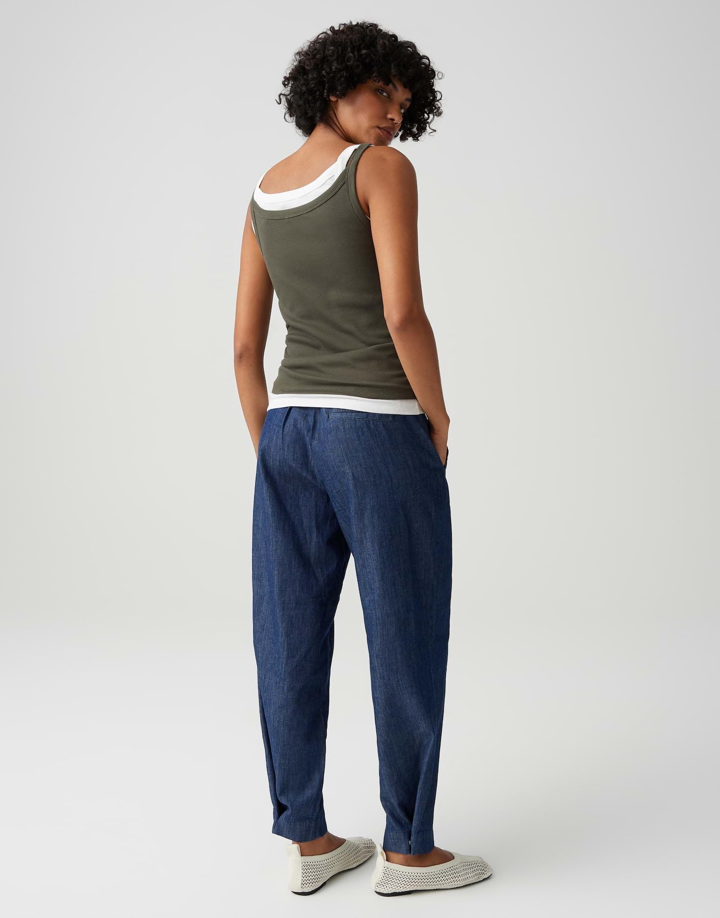 OPUS Damen City Pants | MYHA Coastal Relaxed City Pants aus weichem Chambray Denim