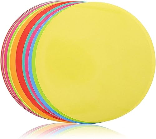 Miniatura 2 de Juvale Paquete de 24 puntos de borrado en seco de 11 pulgadas y puntos adhesivos para mesas de aula, círculos para despegar y pegar para suministros