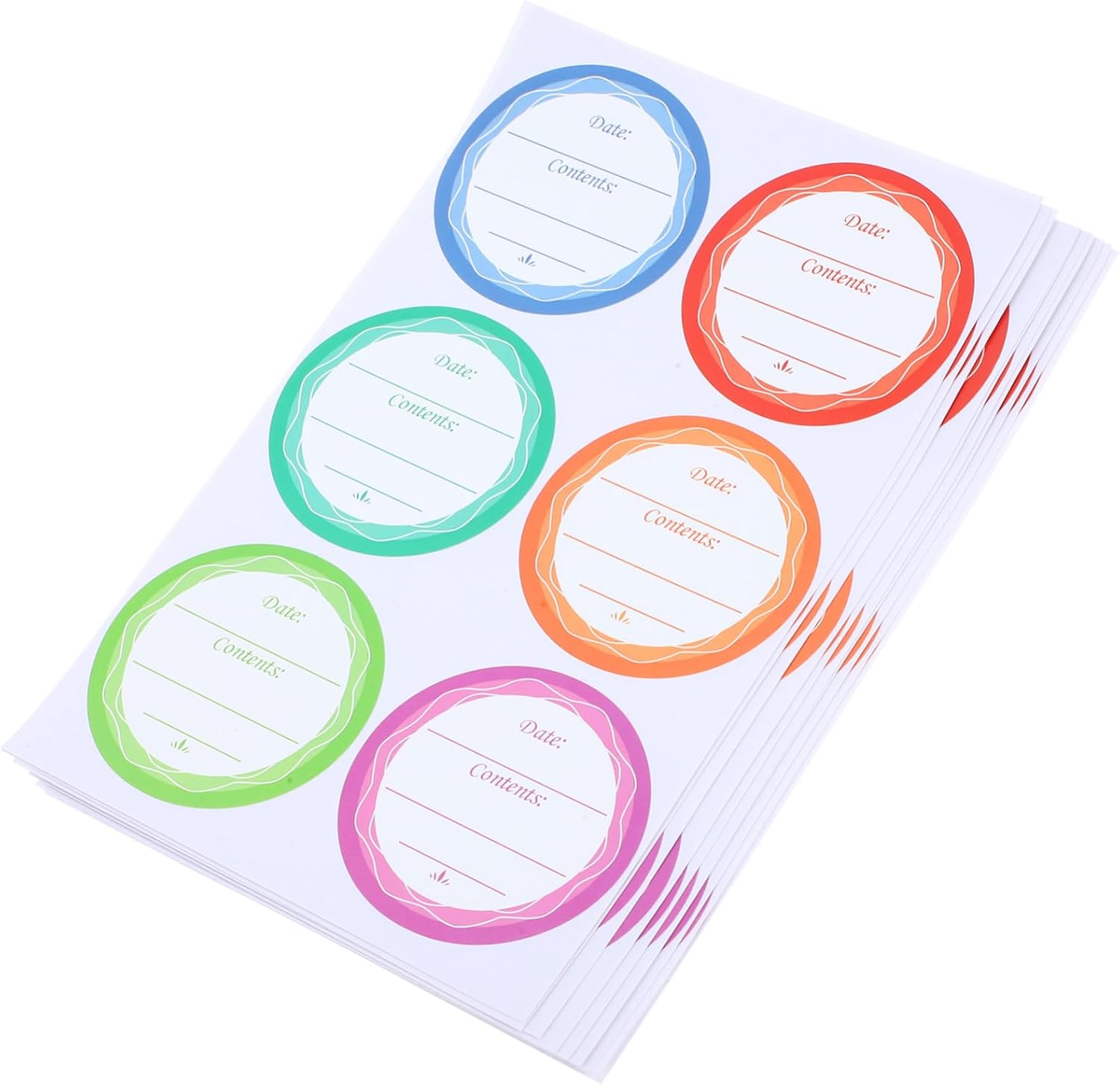 10sheets Canning Labels for Jars Writable Self-Adhesive Stickers for Containers Removable Oil Labels and User-Friendly Design for Easy Identification