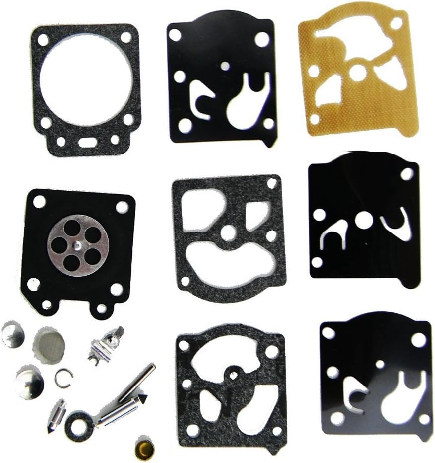 TucParts K24-WAT Repair Seal Kit for Walbro Carburettor WT-274 WT-424 WT-592 WT-620 WT-621 WT-626 WT-630 WT-631 WT-640 WT-643 WT-644 WT-645 WT-646 WT-647 WT-648 WT-649 WT-669 Echo Trimmer Brushcutte