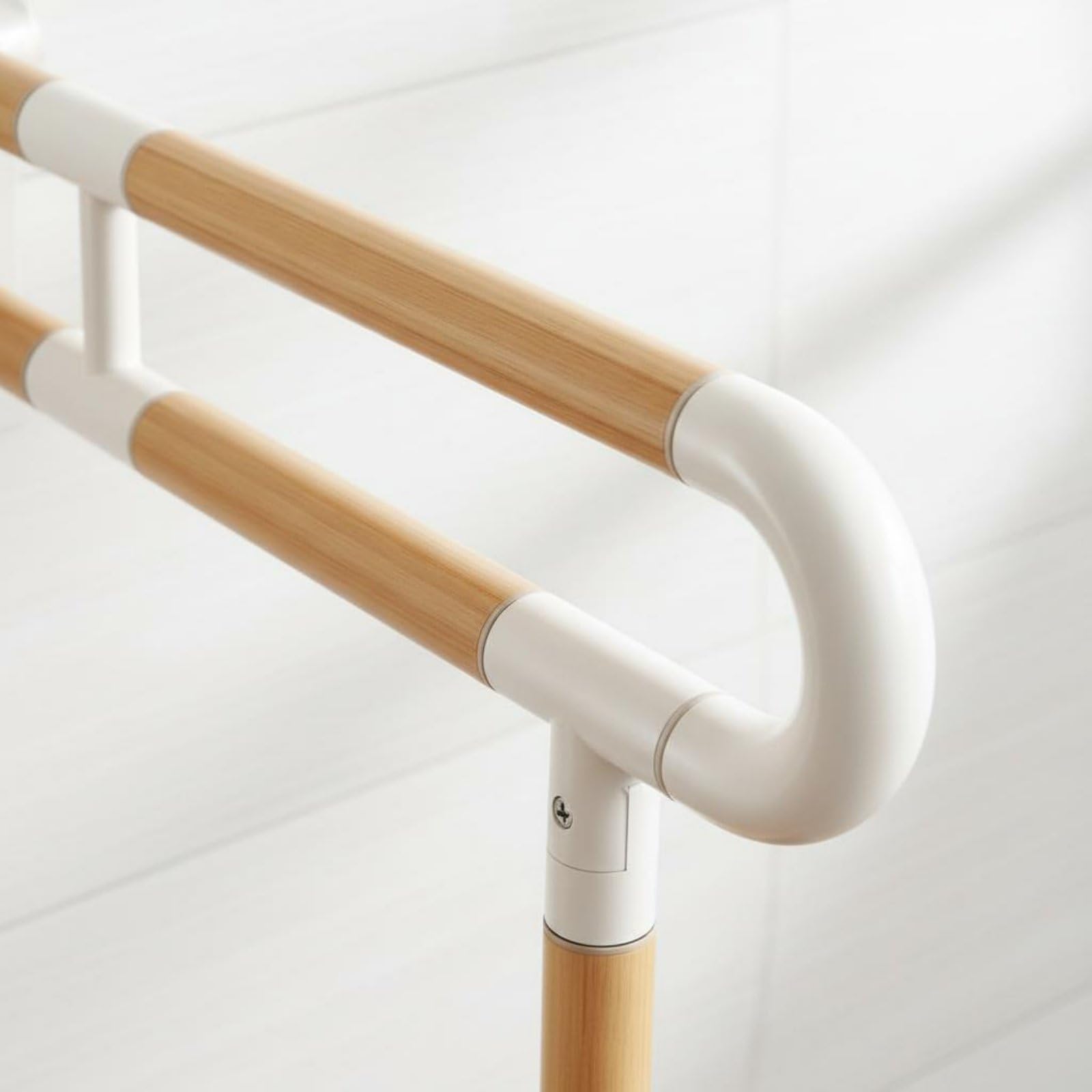 Harilla Corrimano per Toilette Barra di Sostegno Maniglia Binario di Supporto Pieghevole in Alluminio Stabile Adatto Donne Uomini Bagno Casa Ospedale Hotel, 60CM