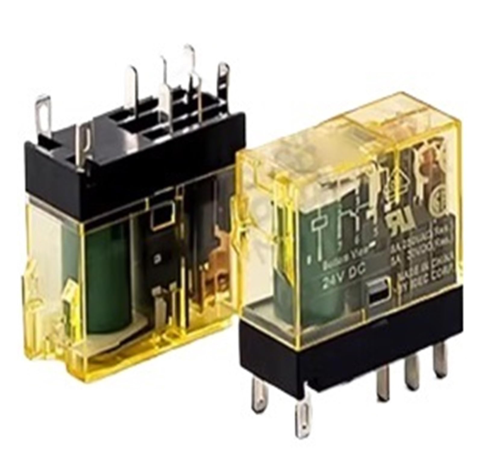 YMUGUEGH 1pcs relay RJ2S-CL-A24 AC24 with light 8-pin