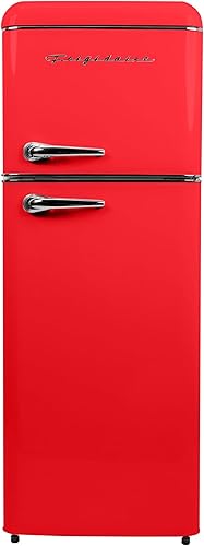 Miniatura 6 de Frigidaire, Refrigerador RETRO de 2 puertas tamaño apartamento con congelador superior, asas cromadas, 7.5 pies cúbicos