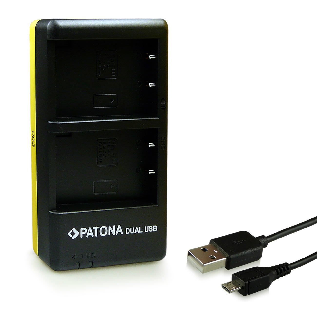 PATONA 1948 Dual Ładowarka USB do akumulatora Olympus BLS-5 BLS-50 BLS-1 | Kompaktowa ładowarka podróżna do E-450, OMD E-M10, Stylus 1, E-PL5, E-PL6, E-PL7, E-PL8, E-PL9, E-PL10