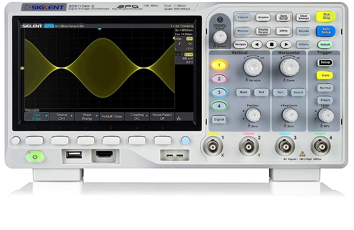 Amazon.co.jp: SIGLENT SDS1104X-E 4ch 100MHz ベンチトップ デジタル