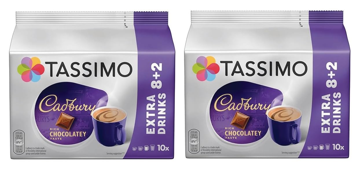 Tassimo Cadbury Hot Chocolate Pods X10 (Pack Of 5, Total 50 Drinks) On - View #5
