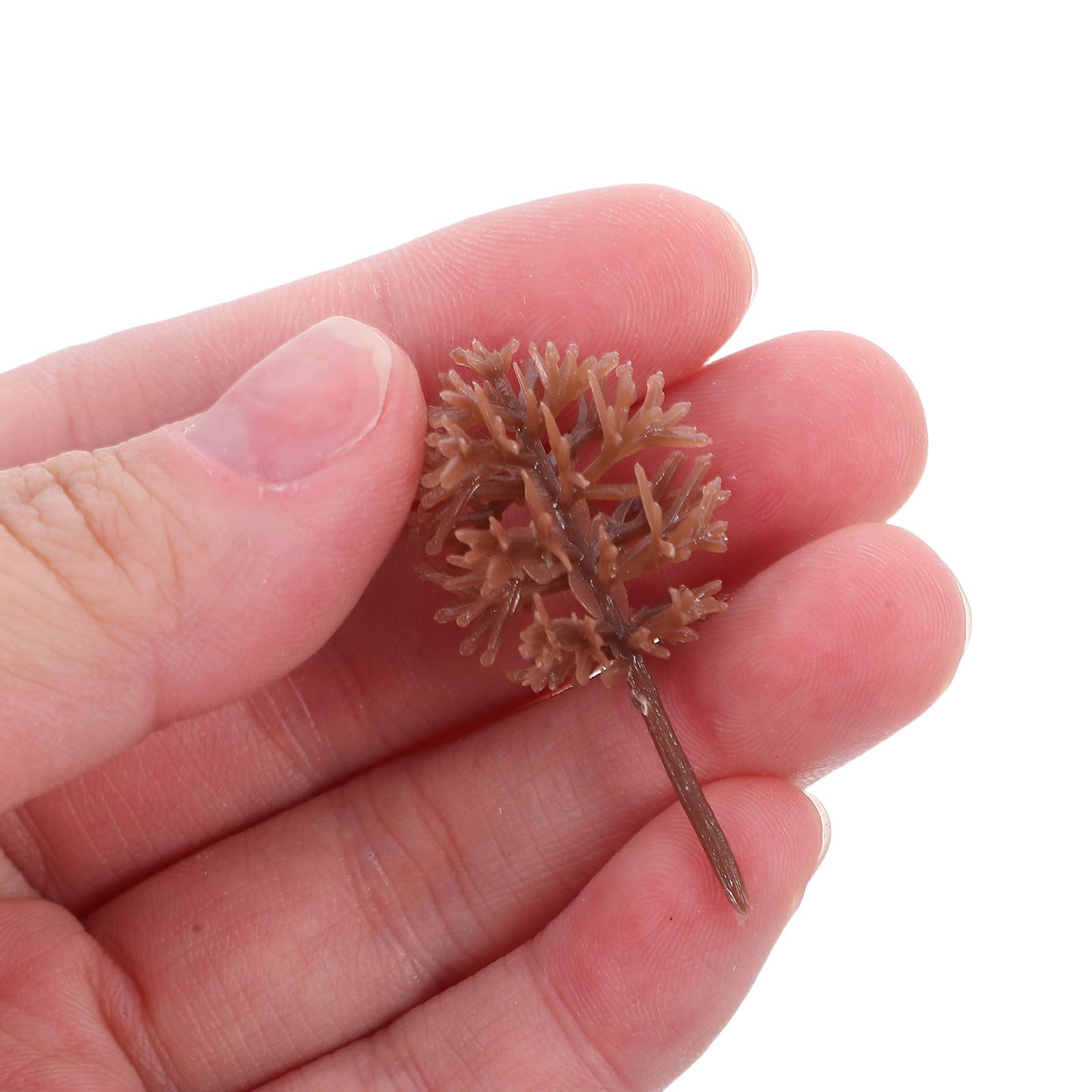 Toyvian Mini-Arbres en Plastique 3 CM pour Diorama et Maquettes Lot D’Arbres Miniatures Variés pour Modélisme Ferroviaire Décor Architectural et Loisirs Créatifs