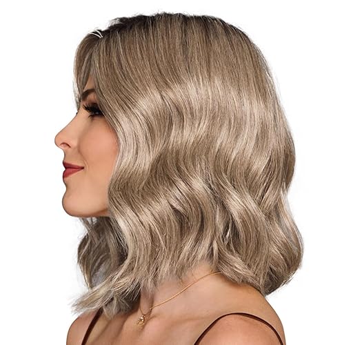 Miniatura 4 de Gabor Hairuwear, gorra media, GF19-23SS Biscuit - Peluca ondulada con capas y longitud hasta los hombros